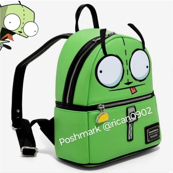 Loungefly Nickelodeon SDCC Invader Zim Gir Dog Mini Backpack - Picture 2 of 5